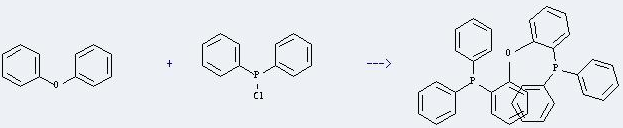 Bis(2-diphenylphosphinophenyl) ether can be prepared by diphenylphosphinous acid chloride and diphenyl ether